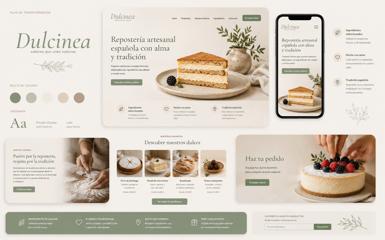 Dulcinea — Landing Page de Conversión