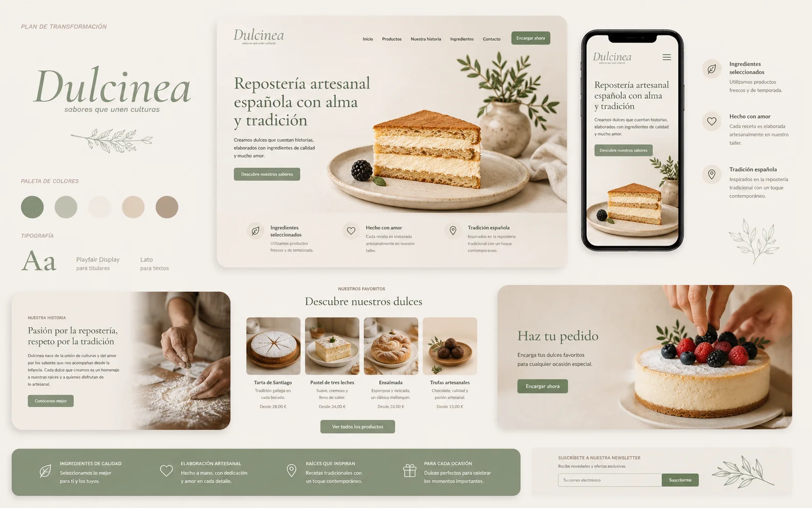 Dulcinea — Landing Page de Conversión